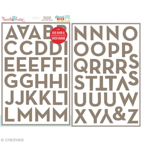 Pochoir inversé - Lettre alphabet Broadside - 30,5 x 46 cm - Photo n°1