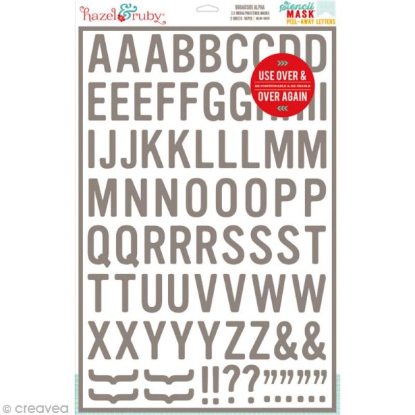 Pochoir inversé - Lettre alphabet Blindside - 30,5 x 46 cm - Photo n°1