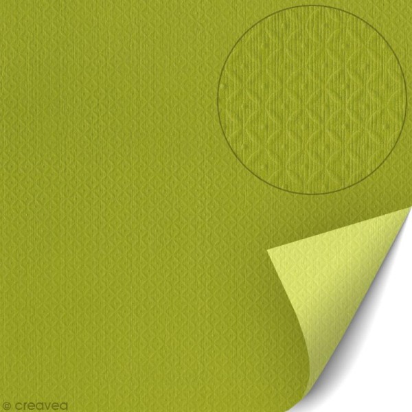 Papier scrapbooking Bazzill 30 x 30 cm - TSC - Mint chip (vert) - Photo n°1