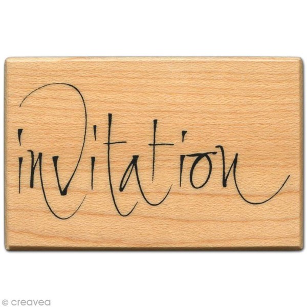 Tampon Mariage - Invitation - 7 x 4,5 cm - Photo n°1