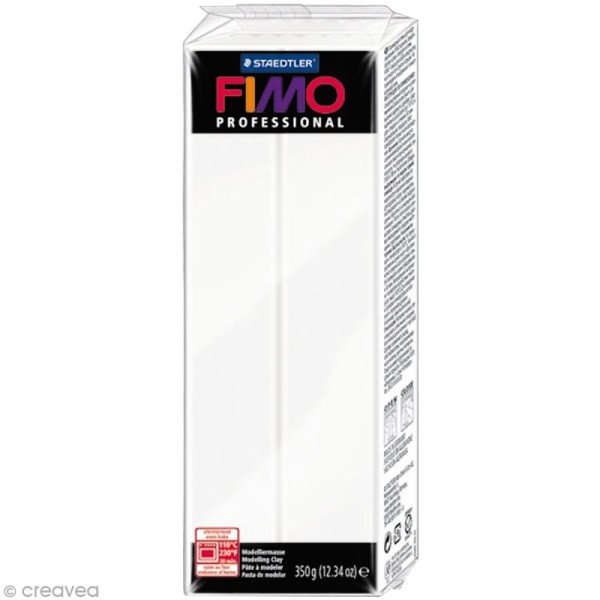 Pâte Fimo Professional Blanc 0 - 350 gr - Photo n°1