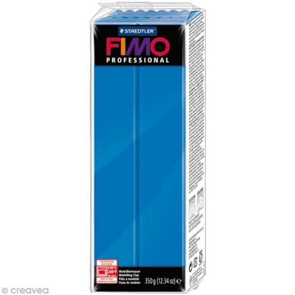 Pâte Fimo Professional Bleu pur 300 - 350 gr - Photo n°1