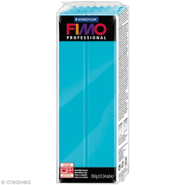 Pâte Fimo Professional Bleu turquoise 32 - 350 gr - Photo n°1