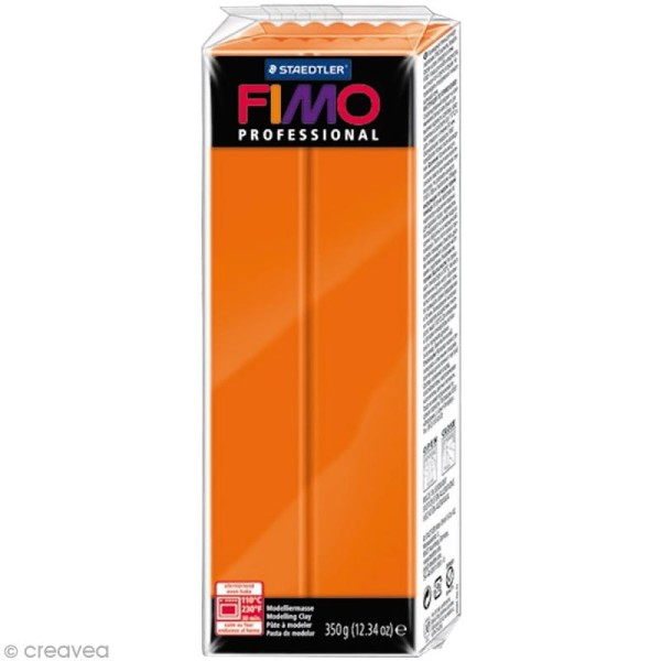 Pâte Fimo Professional Orange 4 - 350 gr - Photo n°1