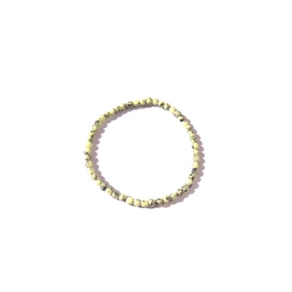 Oeuf teinté vert pâle : mini fil 40 perles 4 MM de diamètre - Photo n°1