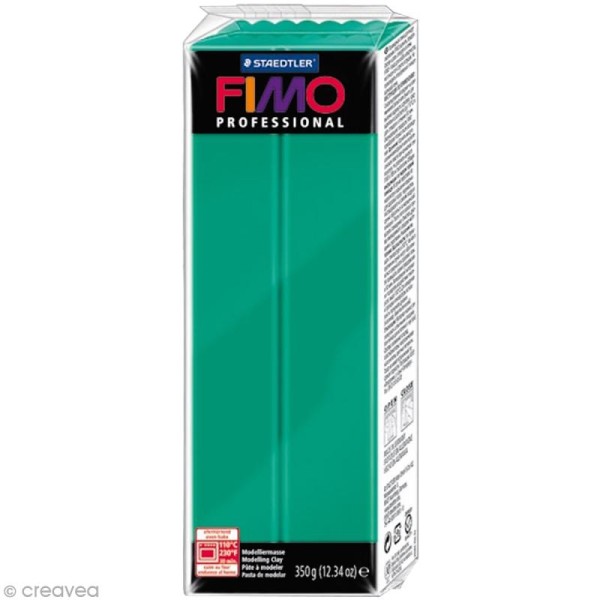 Pâte Fimo Professional Vert pur 500 - 350 gr - Photo n°1