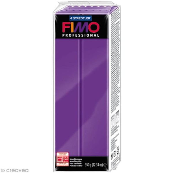 Pâte Fimo Professional Violet lilas 6 - 350 gr - Photo n°1