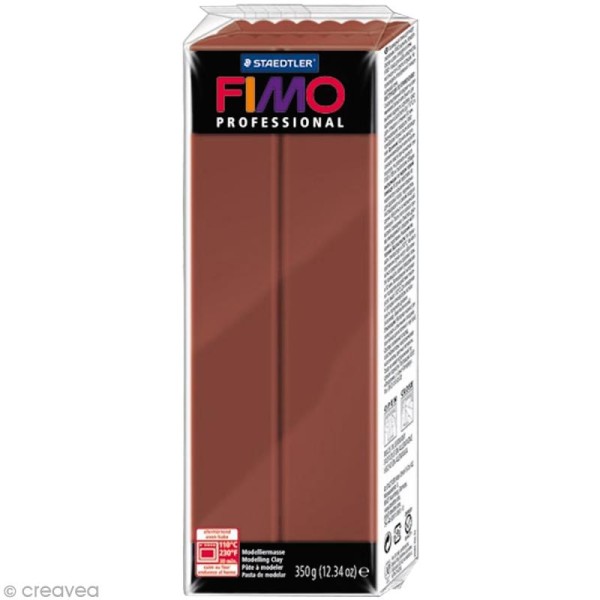 Pâte Fimo Professional Marron chocolat 77 - 350 gr - Photo n°1