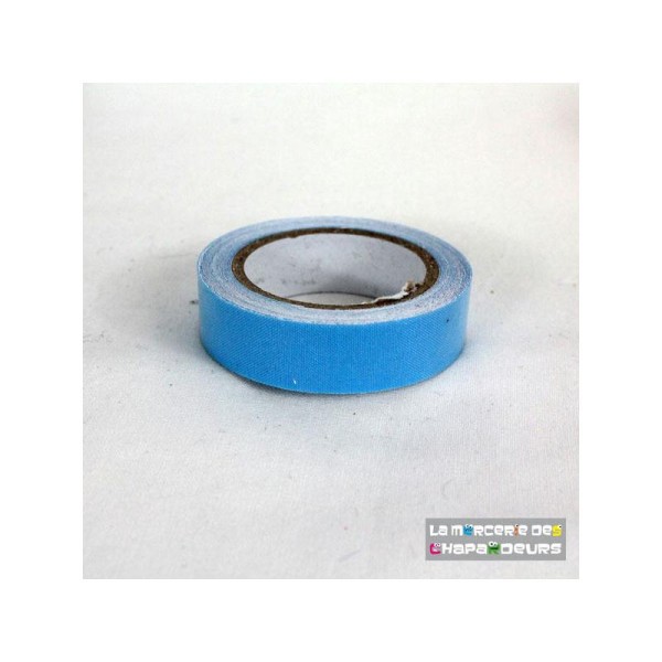 Masking Tape 10 Mm Coton Bleu - Photo n°1