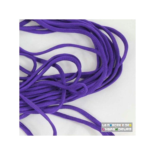 5 Mètres Paracord Violet Foncé - Bracelet De Survie - Photo n°1