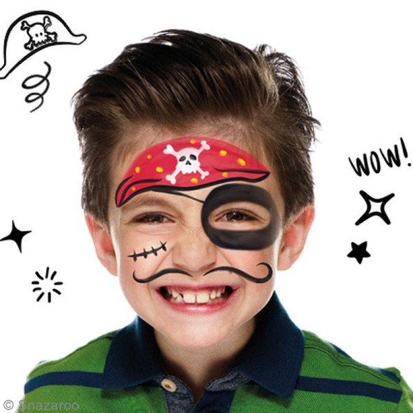 Kit modèle maquillage enfant - Pirate - Photo n°2
