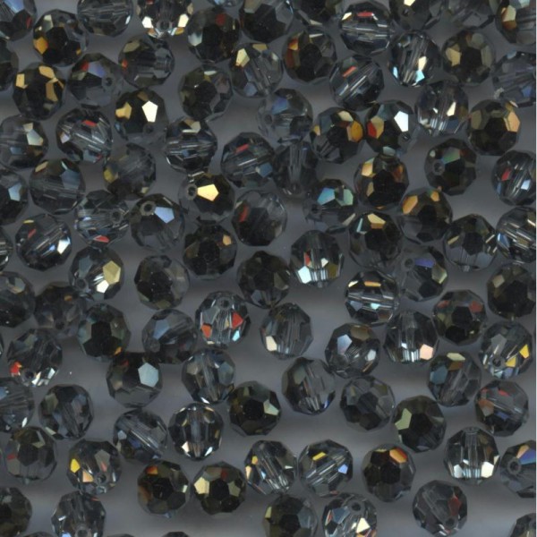 5000 6 D *** 24 perles RONDES de Swarovski 6mm CRYSTAL DORADO - Photo n°1