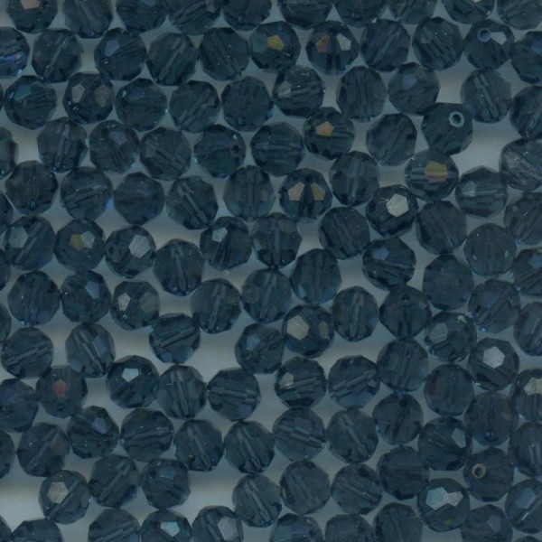 5000 6 M *** 24 perles RONDES de Swarovski 6mm MONTANA - Photo n°1