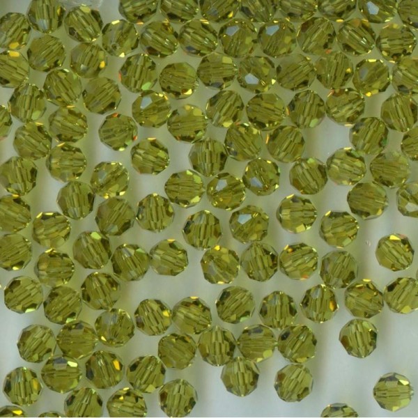 5000 8 L *** 8 perles RONDES cristal Swarovski 8mm LIME - Photo n°1