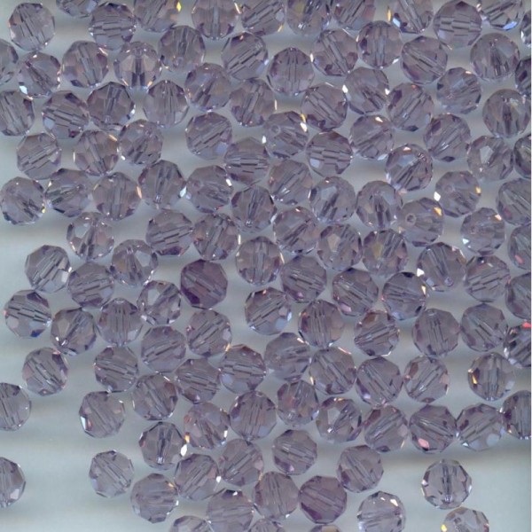 5000 8 LA*** 8 perles RONDES cristal Swarovski 8mm LIGHT AMETHYST - Photo n°1