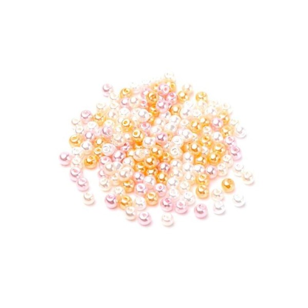 50 Perles Nacrée 6 mm Couleurs Différentes par thème mariage - Photo n°1