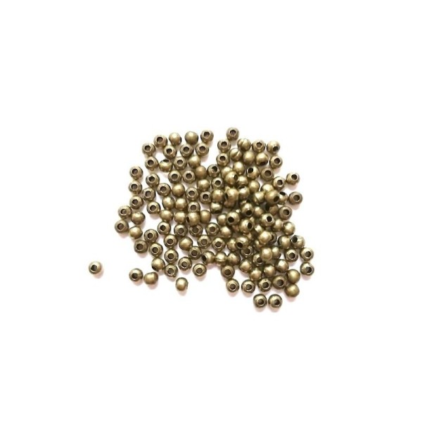 1000 Perles intercalaires bronze 3 mm - Photo n°1
