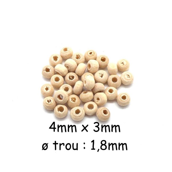 Gros Lots Perles intercalaires Lisse Rond Doré 4mm Dia.