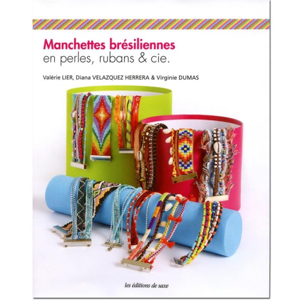 Livre Manchettes brésiliennes en perles, ruban & cie - Photo n°1