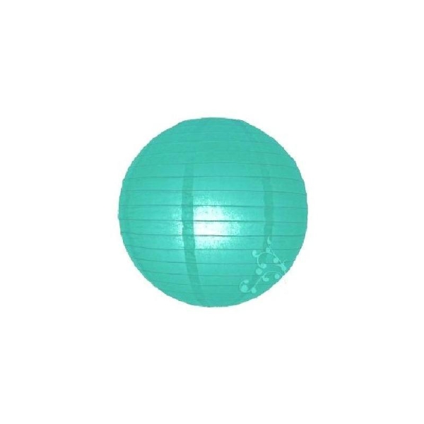 Lampion boule chinoise vert turquoise clair - Photo n°1