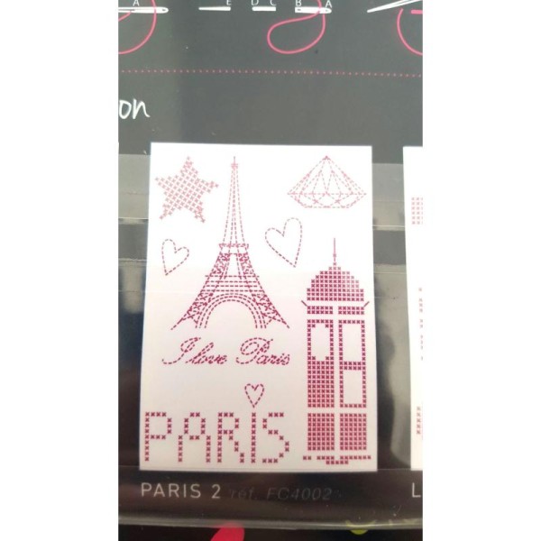 Feuilles magic paper city - tour eiffel, paris - hydrosoluble custom by me - a4 - fc4002 - Photo n°2