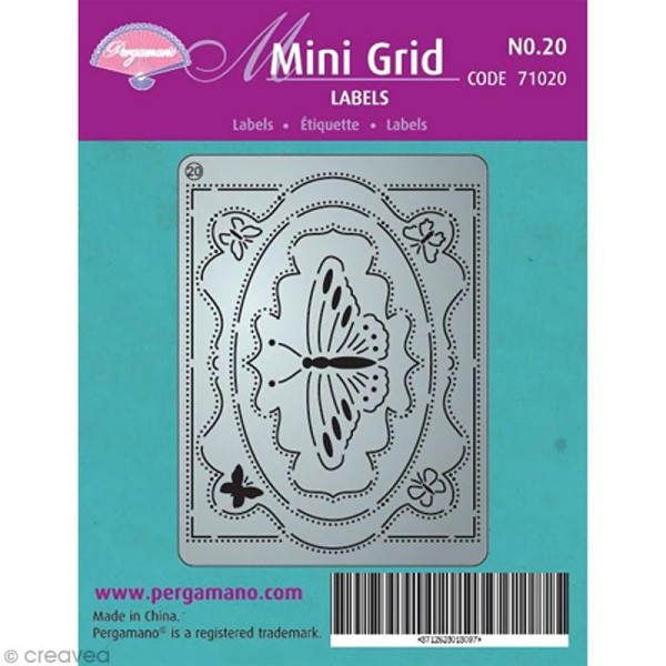 Mini grille Pergamano 20 - Étiquette Papillon (71020) - Photo n°1
