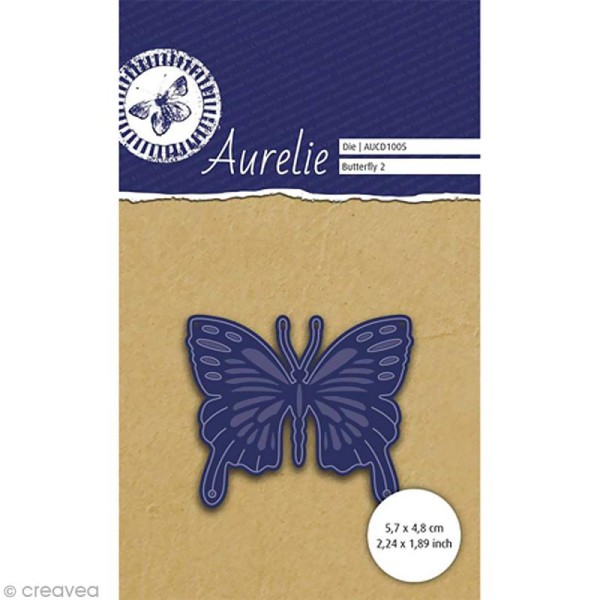 Die Aurelie - Papillon 2 - 5,5 x 5 cm - Photo n°1