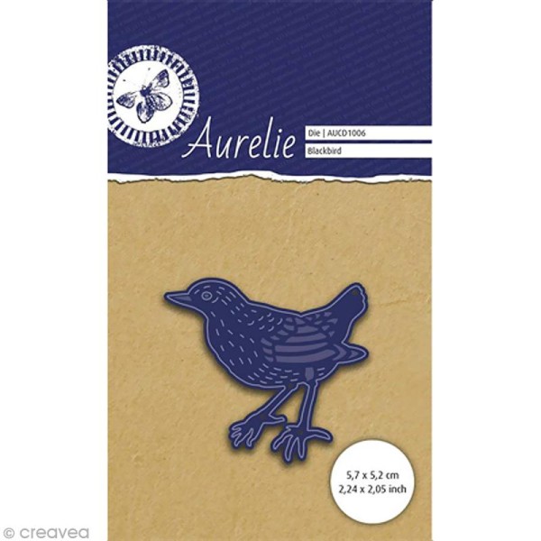 Die Aurelie - Oiseau Merle - 5,5 x 5,5 cm - Photo n°1