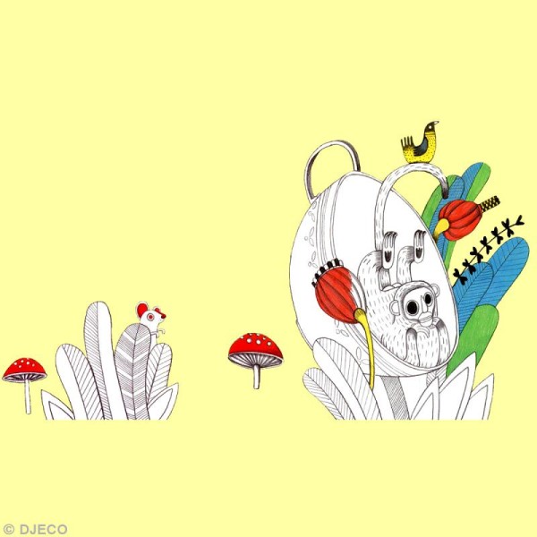 Djeco Petits cadeaux - Frise à colorier - Butterfly ball - Photo n°3