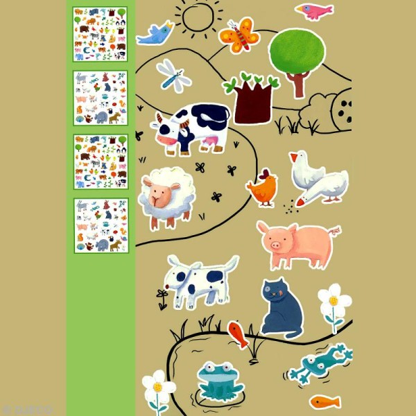 Djeco Petits cadeaux - Stickers - Animaux - Photo n°2