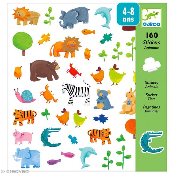 Djeco Petits cadeaux - Stickers - Animaux - Photo n°1
