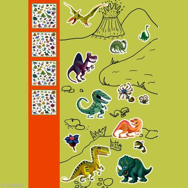 Djeco Petits cadeaux - Stickers - Dinosaures - Photo n°2