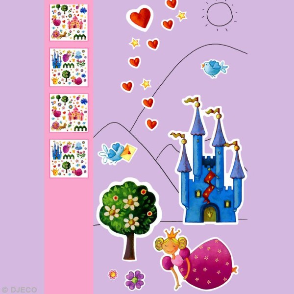 Djeco Petits cadeaux - Stickers - Princesse Marguerite - Photo n°2