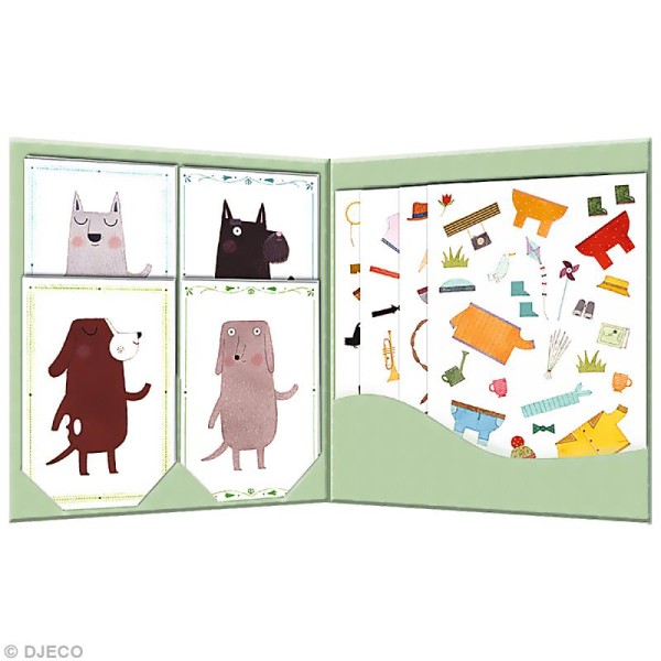 Djeco Petits cadeaux - Stickers & Paper dolls - Mes copains les chiens - Photo n°2