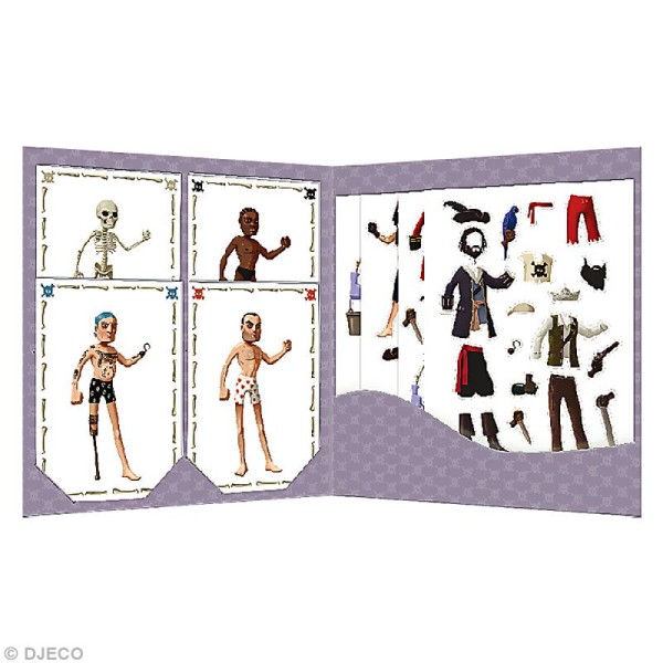 Djeco Petits cadeaux - Stickers & Paper dolls - Les pirates - Photo n°2