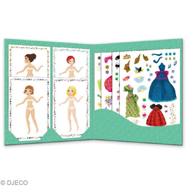 Djeco Petits cadeaux - Stickers & Paper dolls - Trop mode - Photo n°2