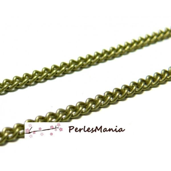 PCHCS109B PAX 4m Chaine Maille Gourmette metal couleur Bronze 1.5mm qualité laiton - Photo n°1