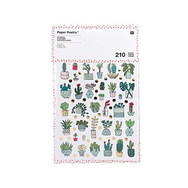210 Stickers Paper Poetry - HYGGE Plants - Photo n°1