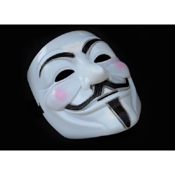 6 Masques Anonymous Rigide (PVC) - Photo n°1