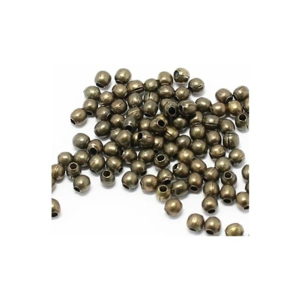 200 Perles intercalaires spacer Lisse Bronze vieilli 6mm - Photo n°1
