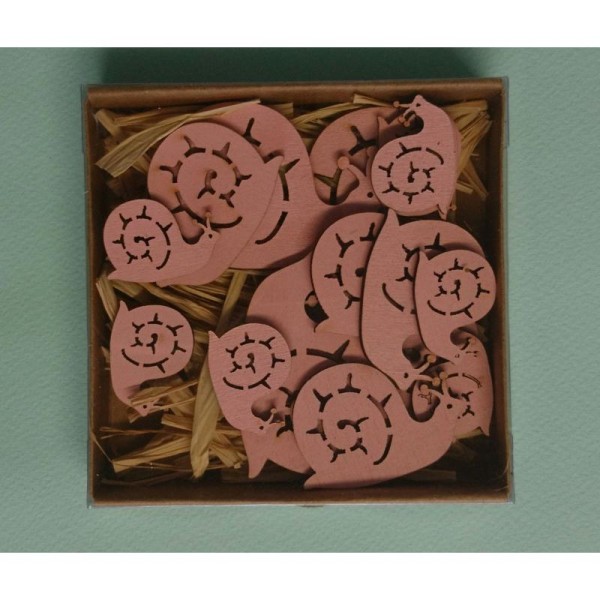 Escargots en bois rose - Photo n°1