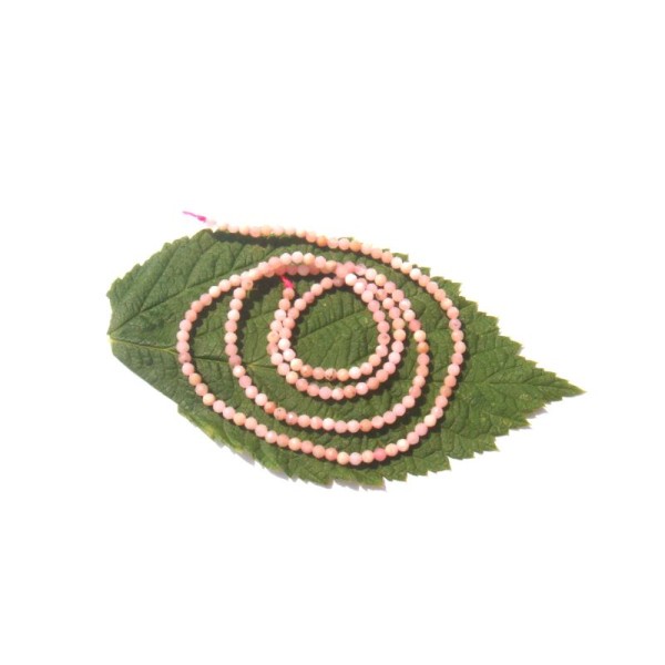 Opale Rose d'Inde : 20 MICRO perles facettées 2 MM de diamètre - Photo n°2