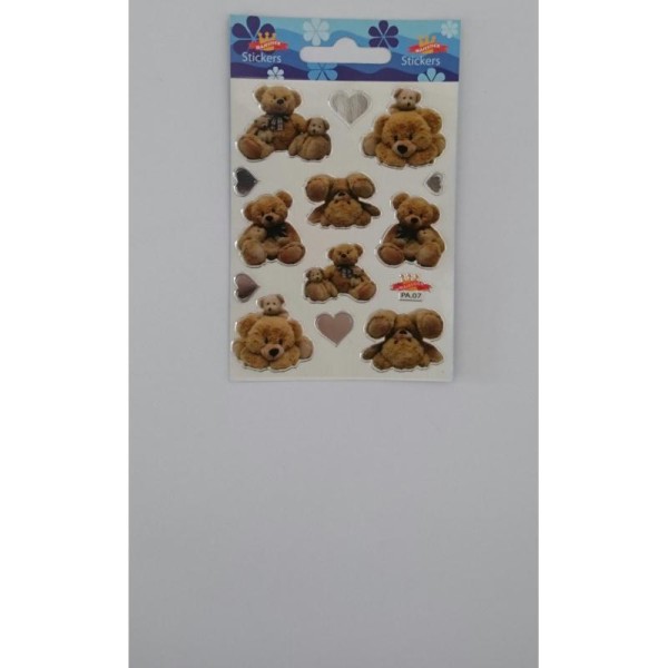 Stickers sur le thème des ours en peluche - Photo n°1