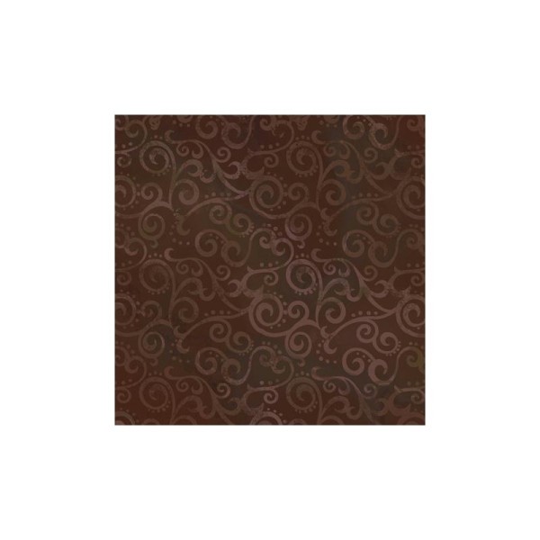 Tissu patchwork faux-uni Arabesque Chocolat - Ombre Scroll Dimensions:par 10 cm - Photo n°1