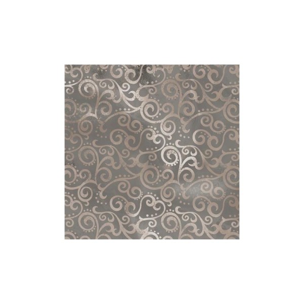 Tissu patchwork faux-uni Arabesque Gris Galet - Ombre Scroll Dimensions:par 10 cm - Photo n°1