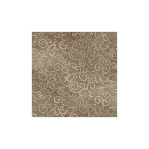 Tissu patchwork faux-uni Arabesque Taupe - Ombre Scroll Dimensions:par 10 cm - Photo n°1