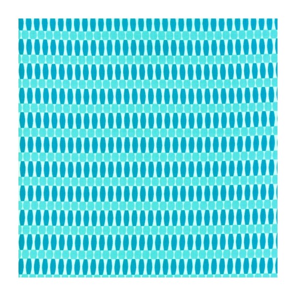 Tissu patchwork formes géométriques turquoise - Painted Garden de Moda Dimensions:par 10 cm - Photo n°1