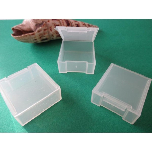 Lot de 6 petites boites plastiques - Boite rangement perles - Creavea