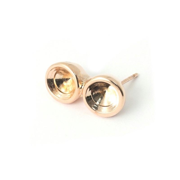 Boucles d'oreilles duo pour strass SS39 rose gold x2 - Photo n°1