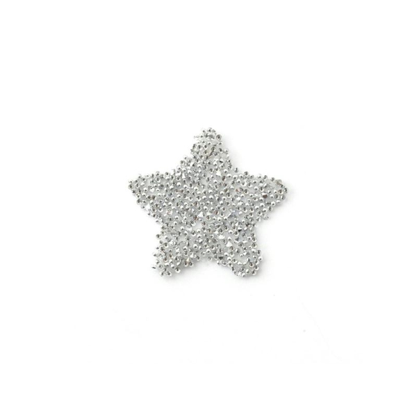 Crystal fabric étoile argenté/transparent Swarovski - Photo n°1